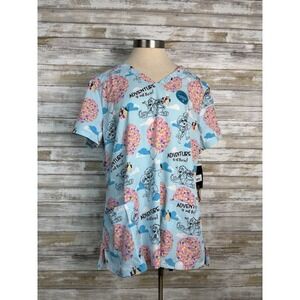 UP! Cherokee Scrubs Tooniforms Disney V Neck Top XL NWT